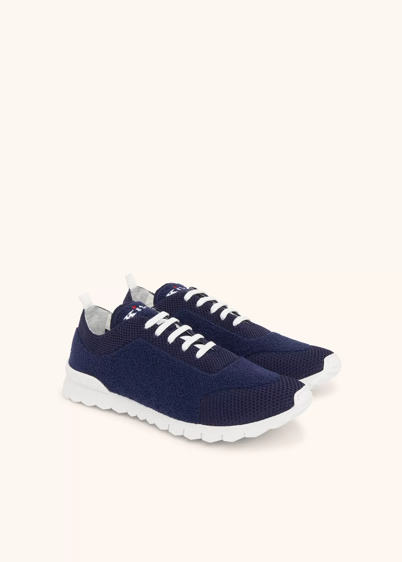 Best Sale Kiton Shoes Polyester Navy Blue