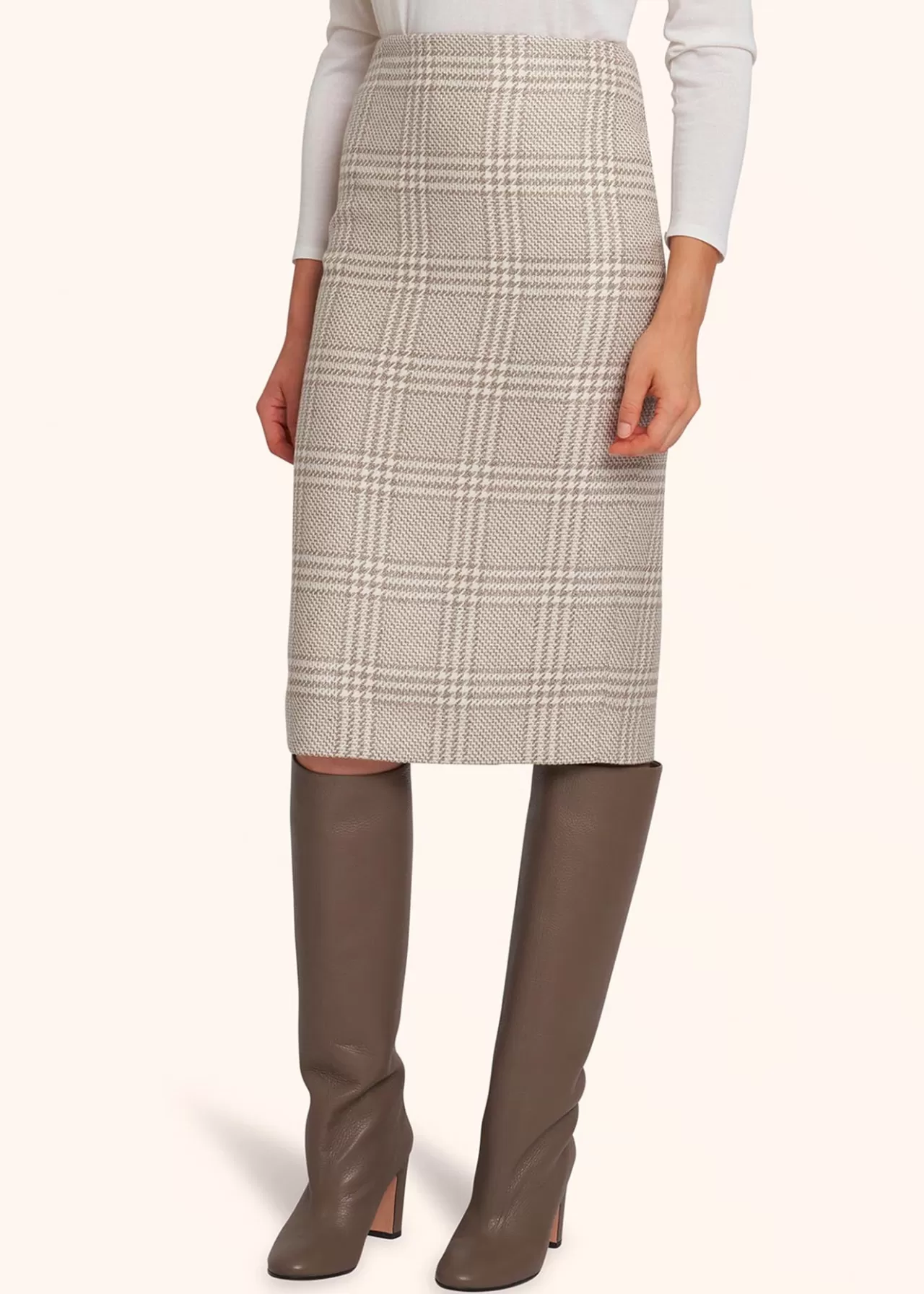 Best Kiton Skirt Silk Beige