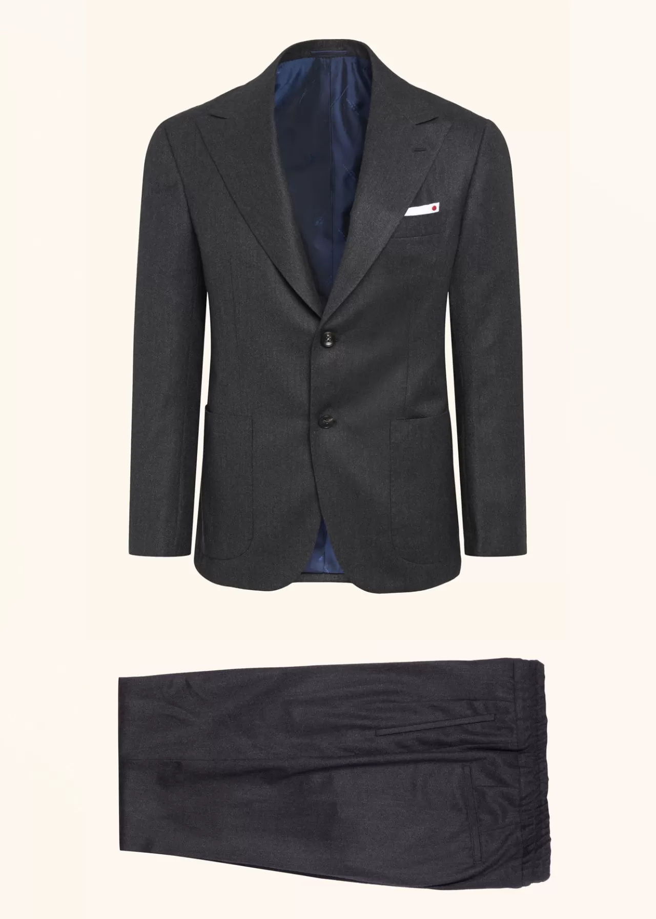 New Kiton Suit Cashmere Dark Grey