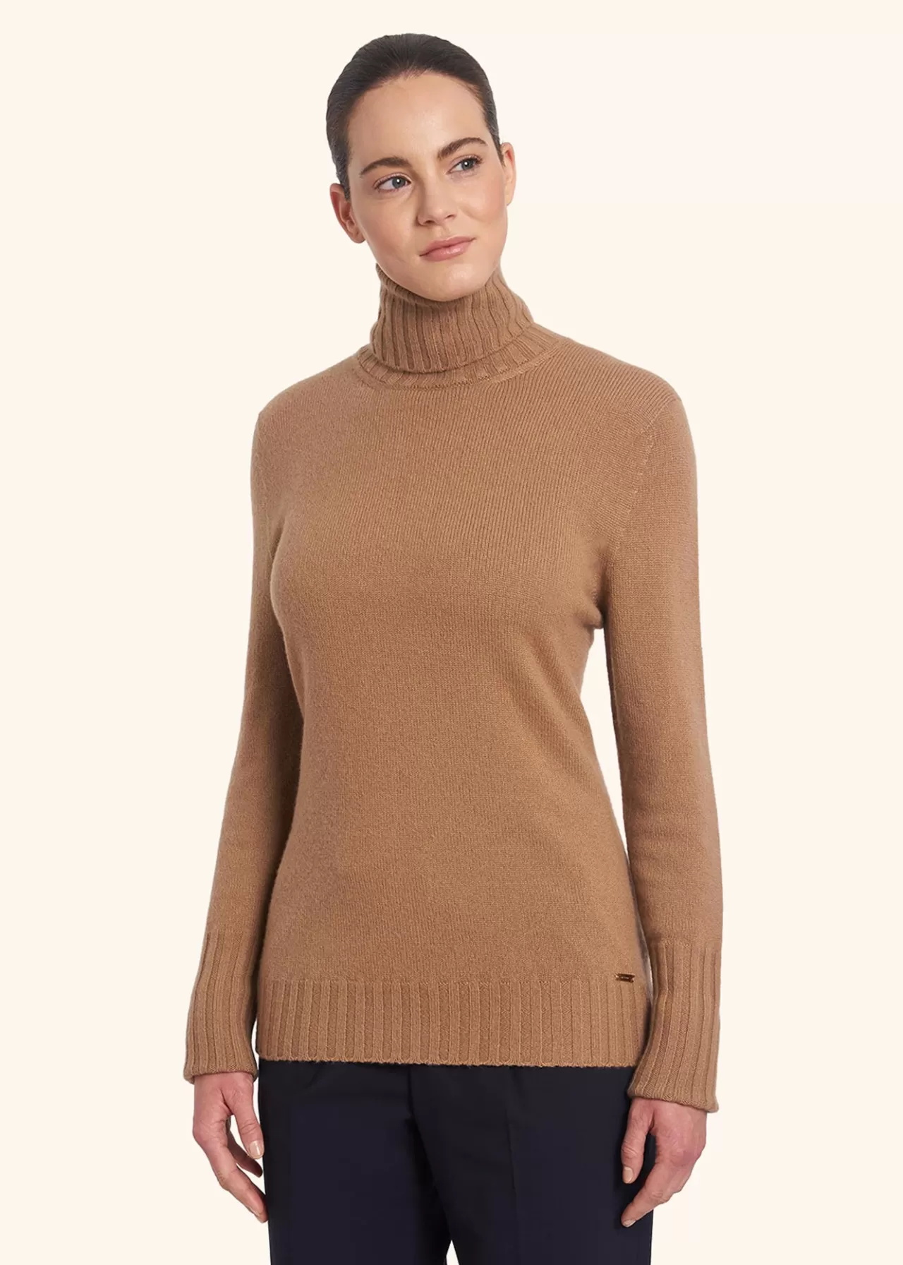 Discount Kiton Sweater Cashmere Camel