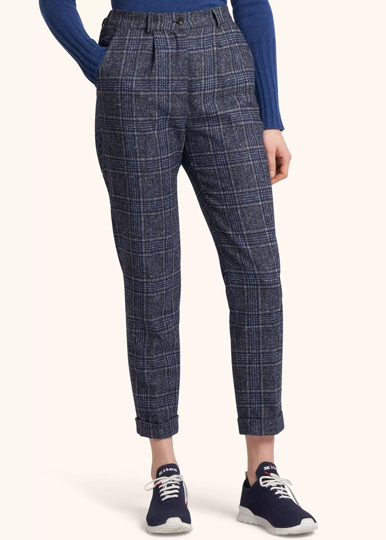 Flash Sale Kiton Trousers Alpaca Navy Blue