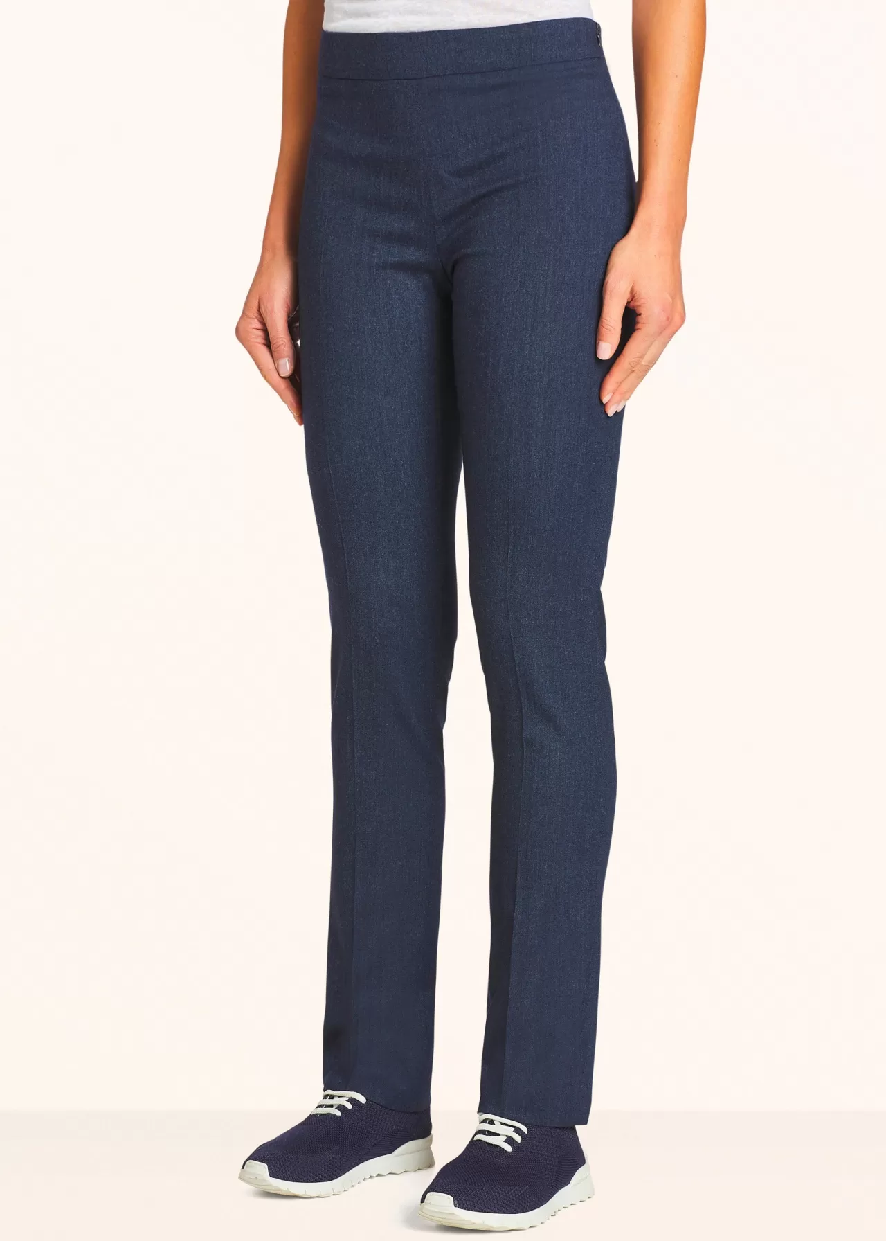 Discount Kiton Trousers Cashmere Blue