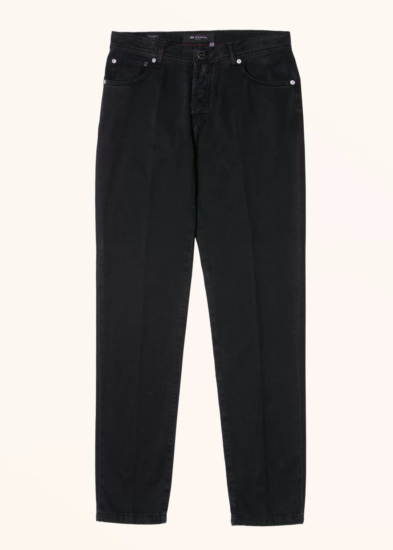 Best Kiton Trousers Cotton Black