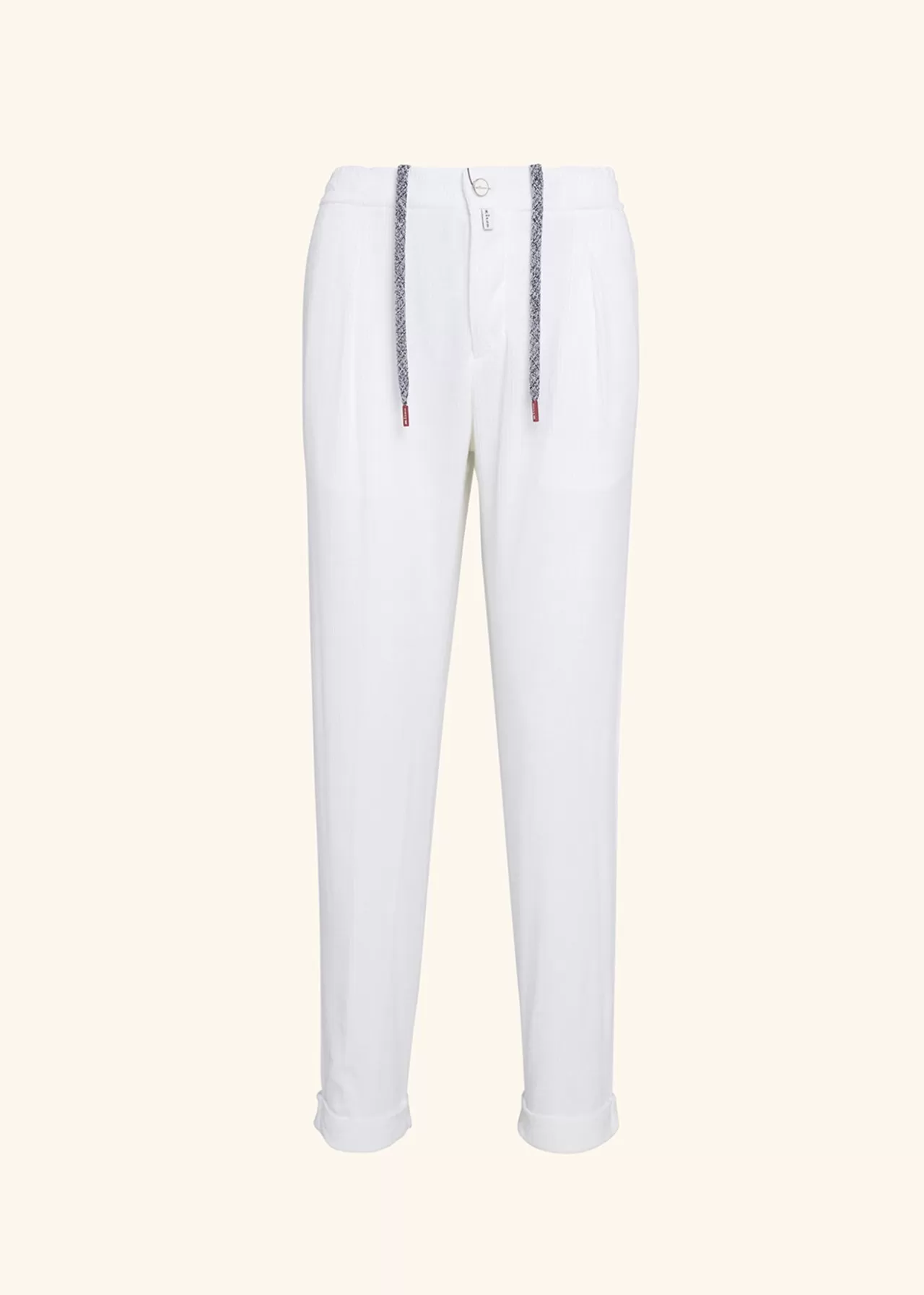 Cheap Kiton Trousers Cotton White