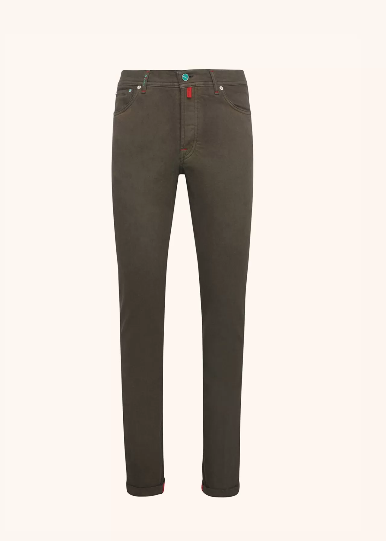 Cheap Kiton Trousers Cotton Dark Grey