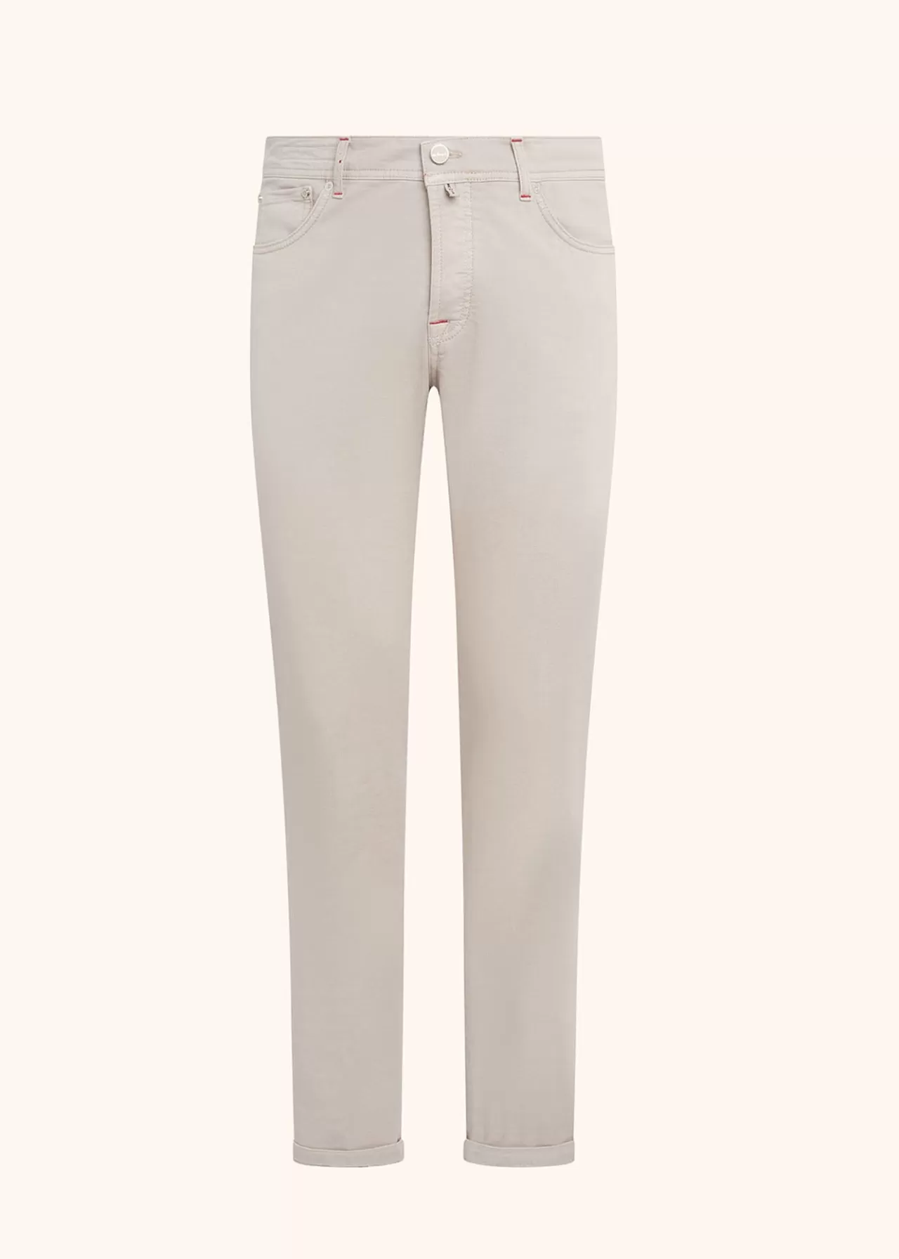 Discount Kiton Trousers Cotton Beige