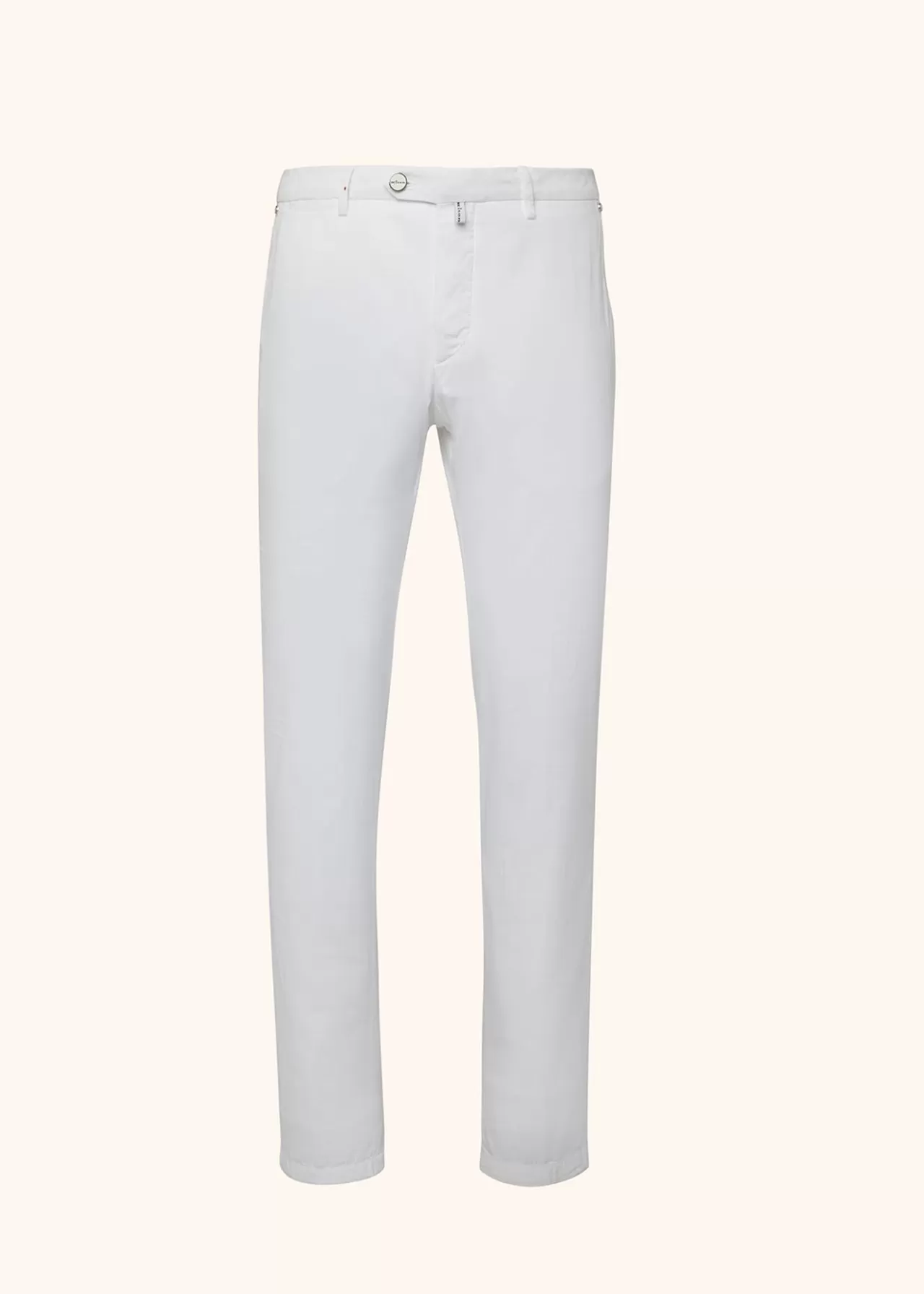 Best Sale Kiton Trousers Cotton Optical White