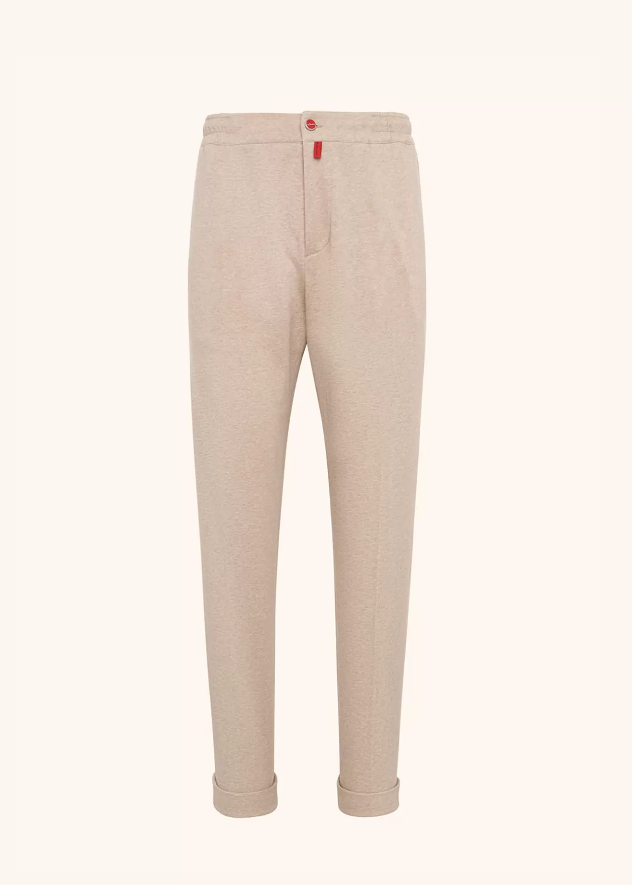 Best Kiton Trousers Cotton Light Beige