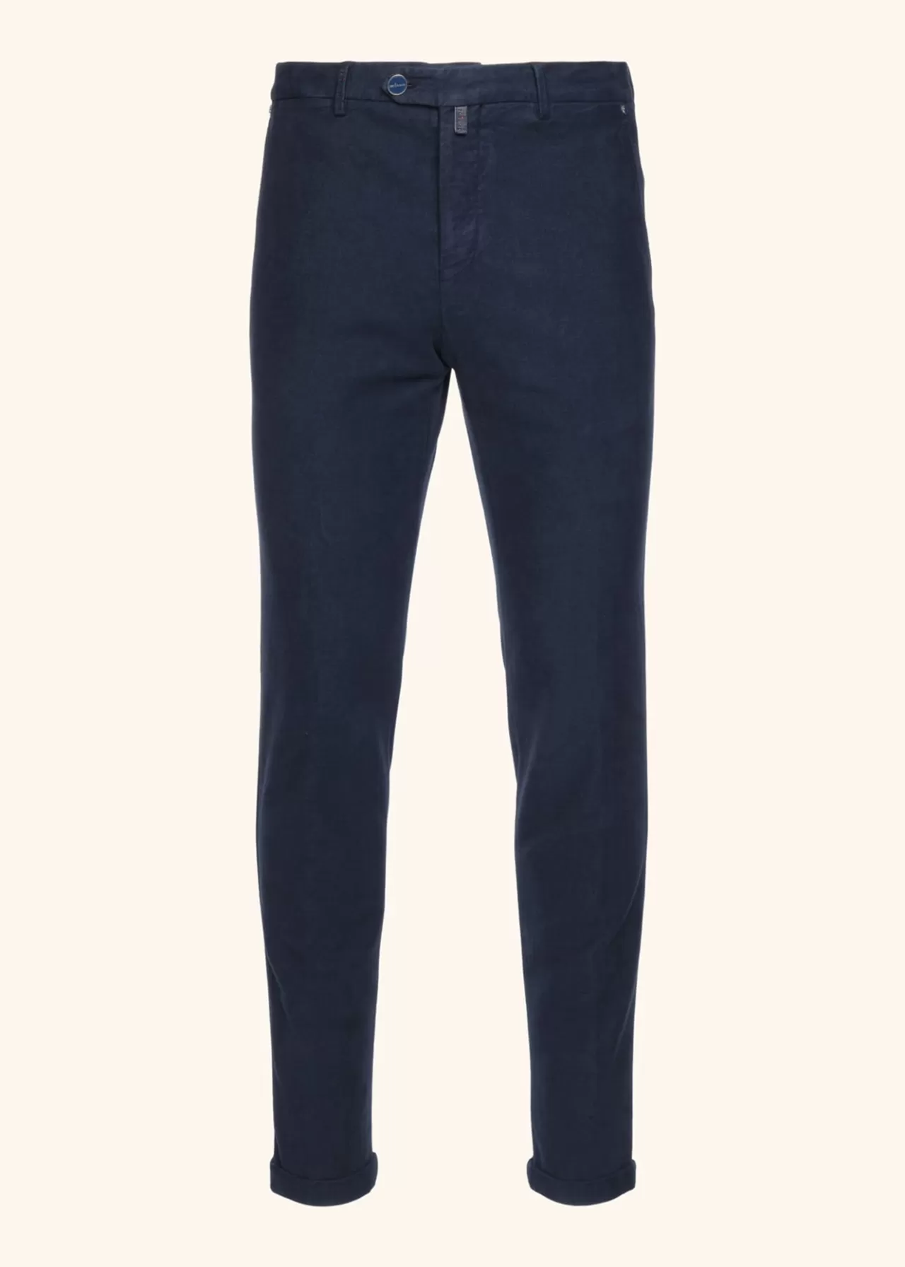 Hot Kiton Trousers Cotton Navy Blue