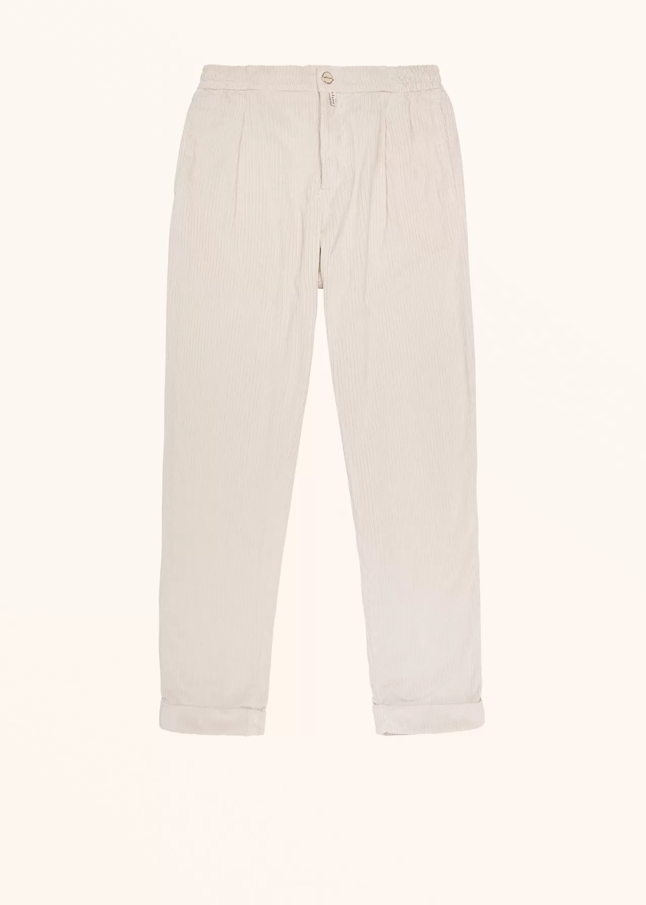 Fashion Kiton Trousers Cotton Beige