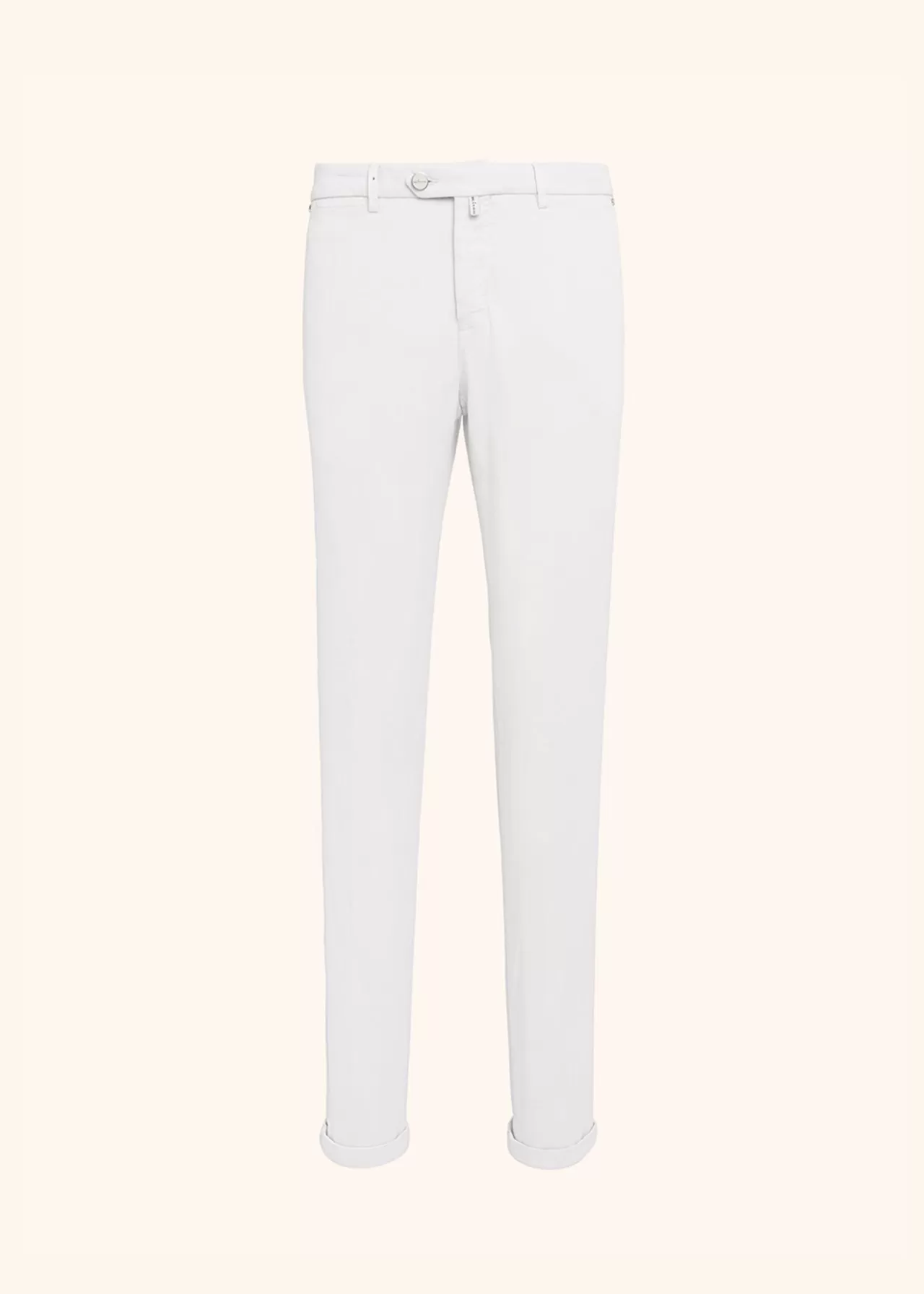 Fashion Kiton Trousers Cotton White