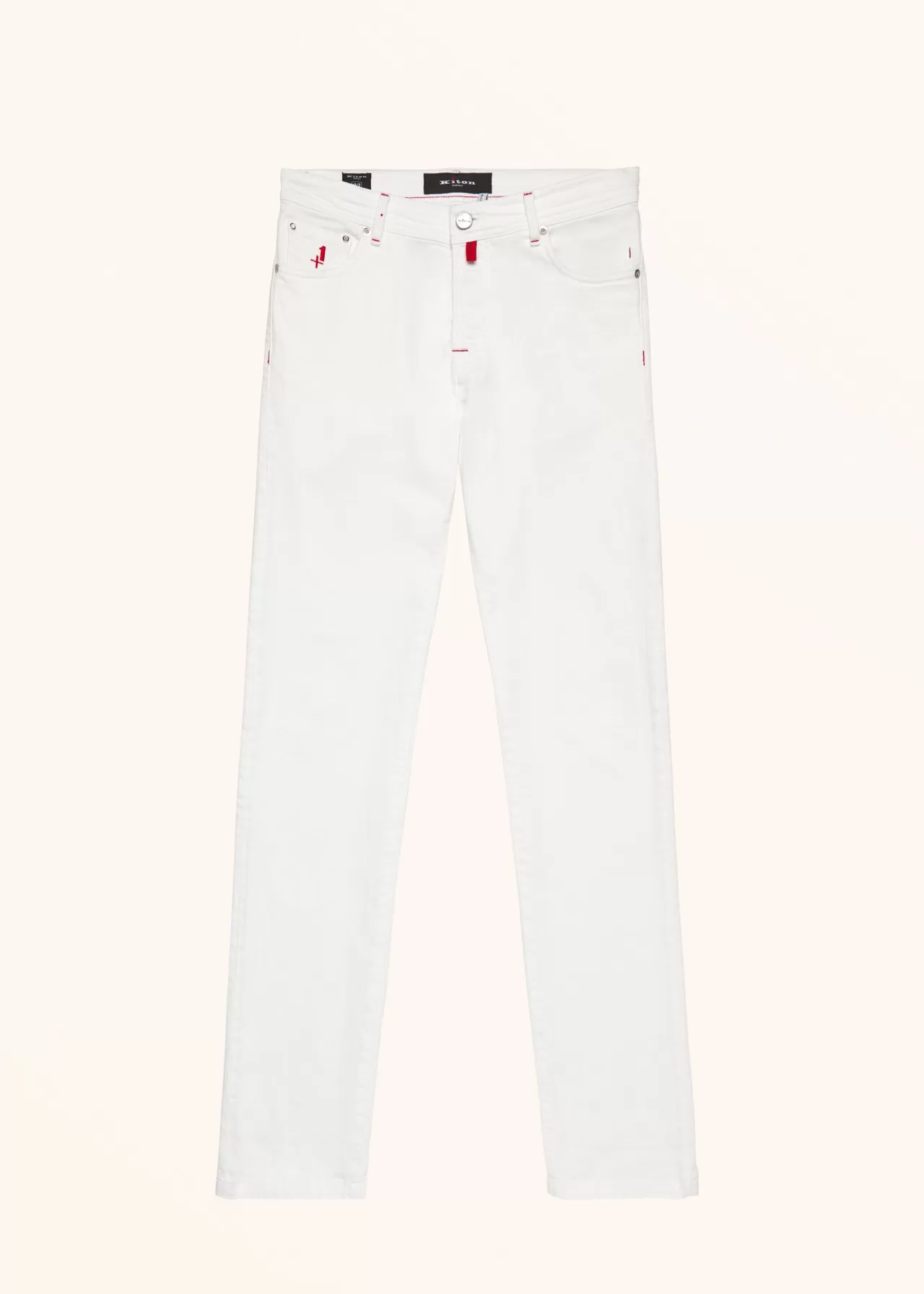 Cheap Kiton Trousers Cotton White