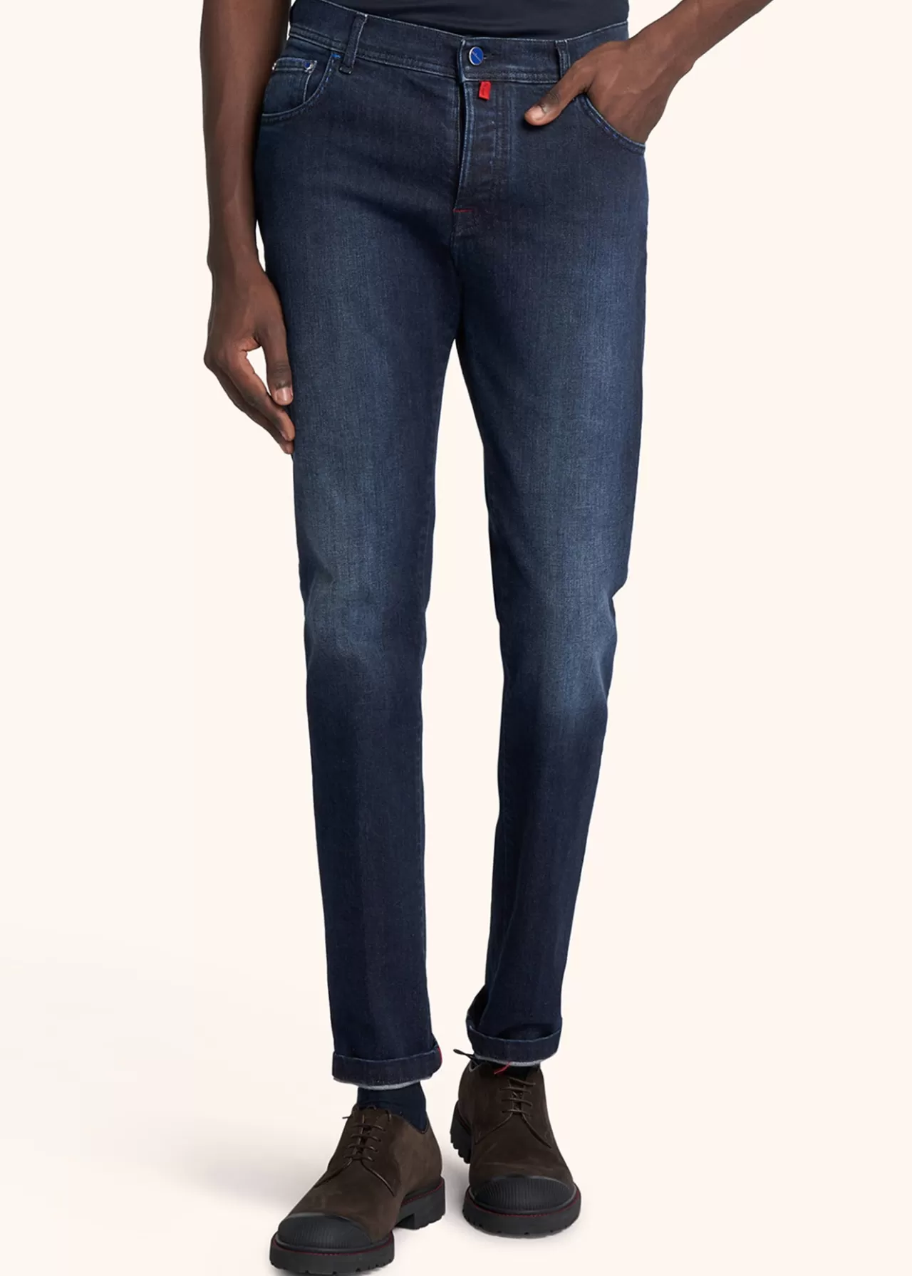 Online Kiton Trousers Cotton Indigo