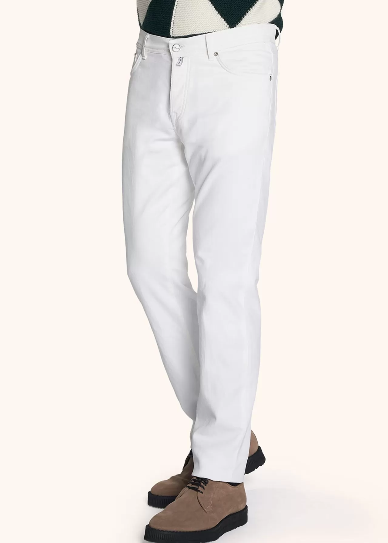 Clearance Kiton Trousers Cotton White