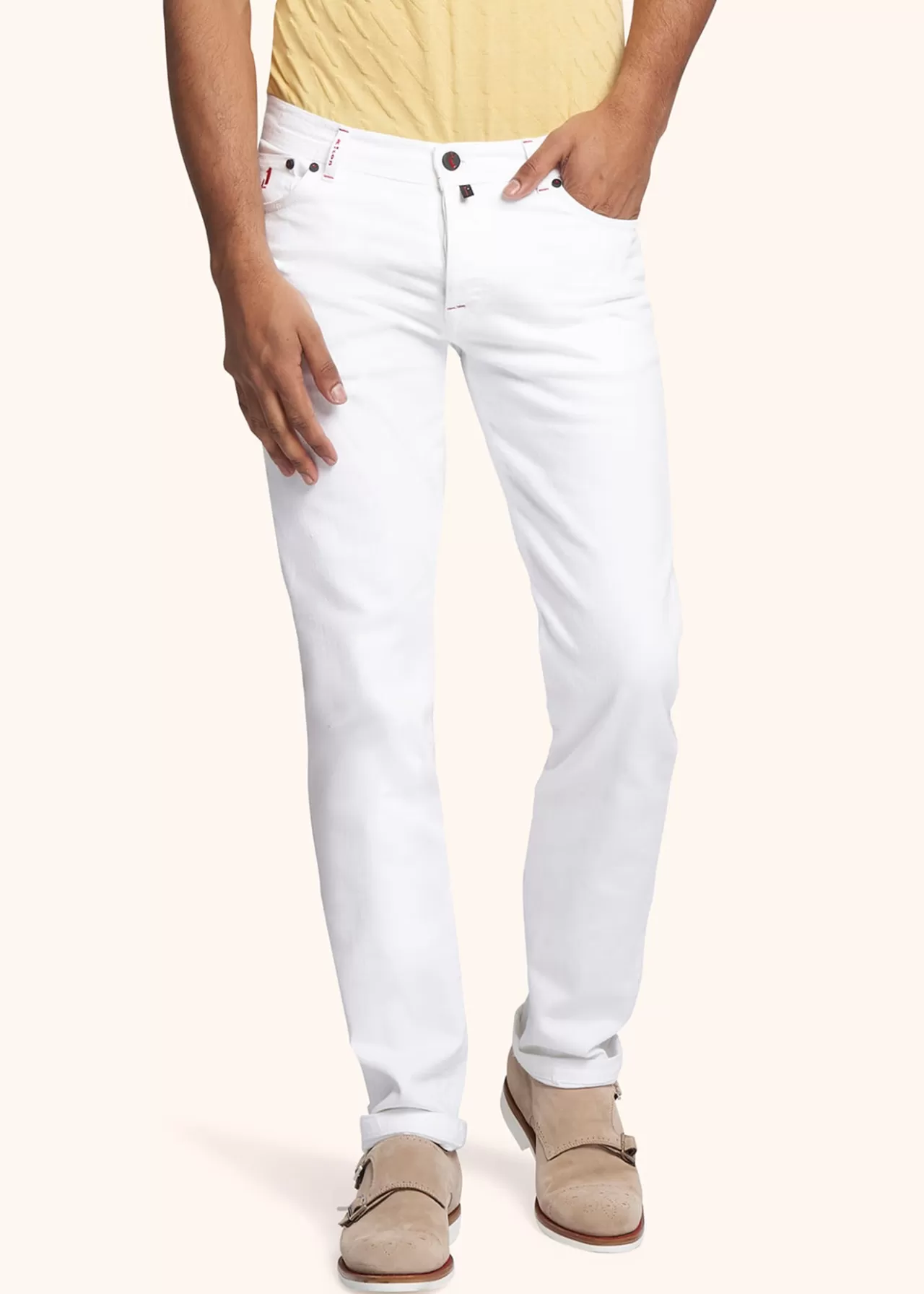 Clearance Kiton Trousers Cotton White