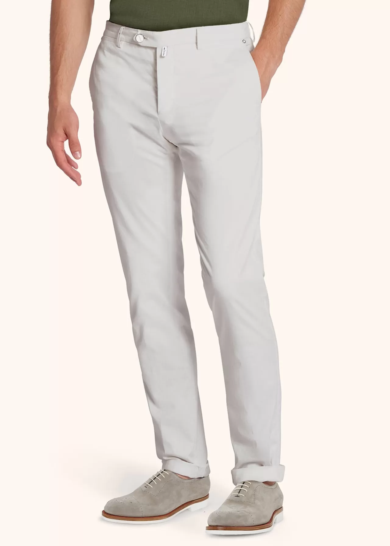 New Kiton Trousers Cotton Cream