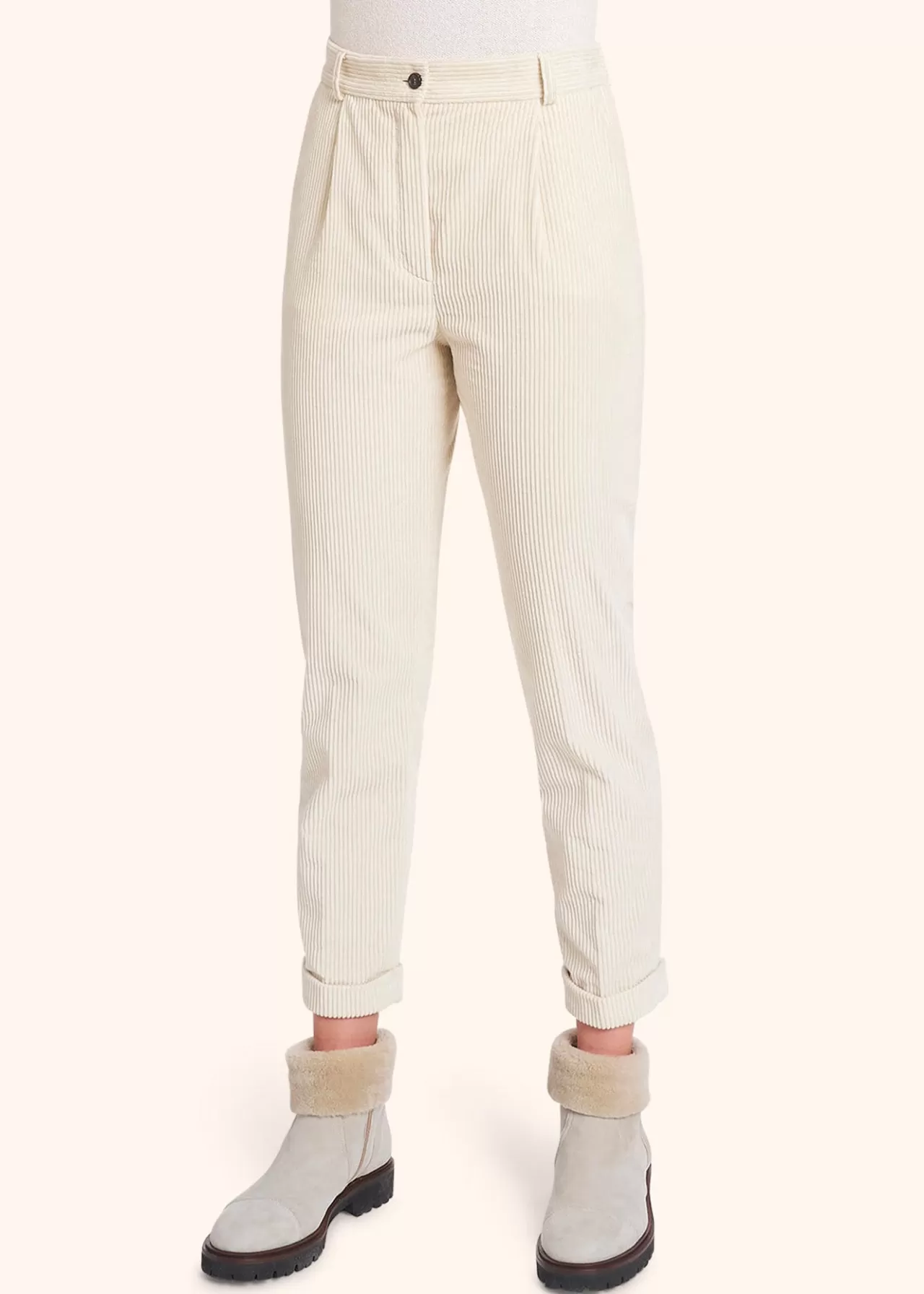 Online Kiton Trousers Cotton White