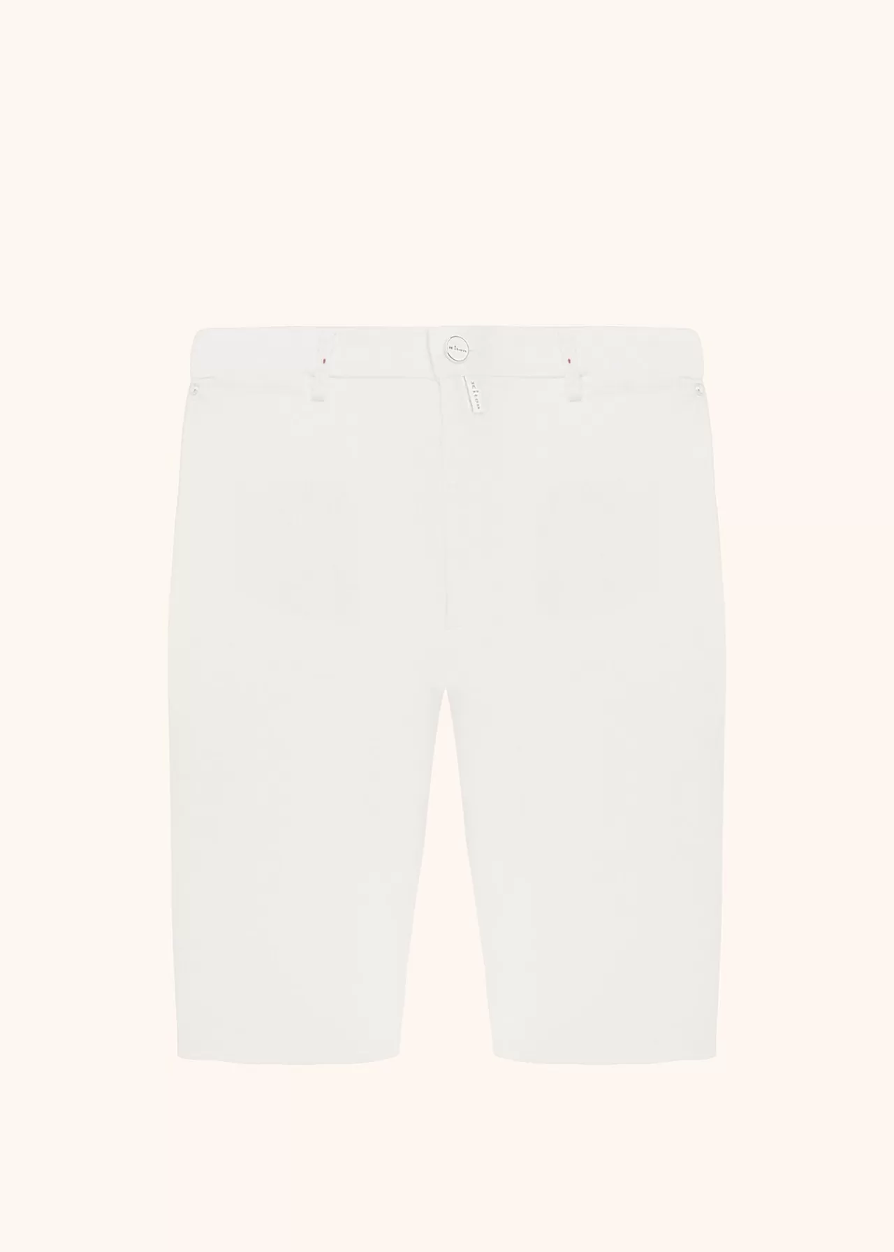 Cheap Kiton Trousers Linen Cream White