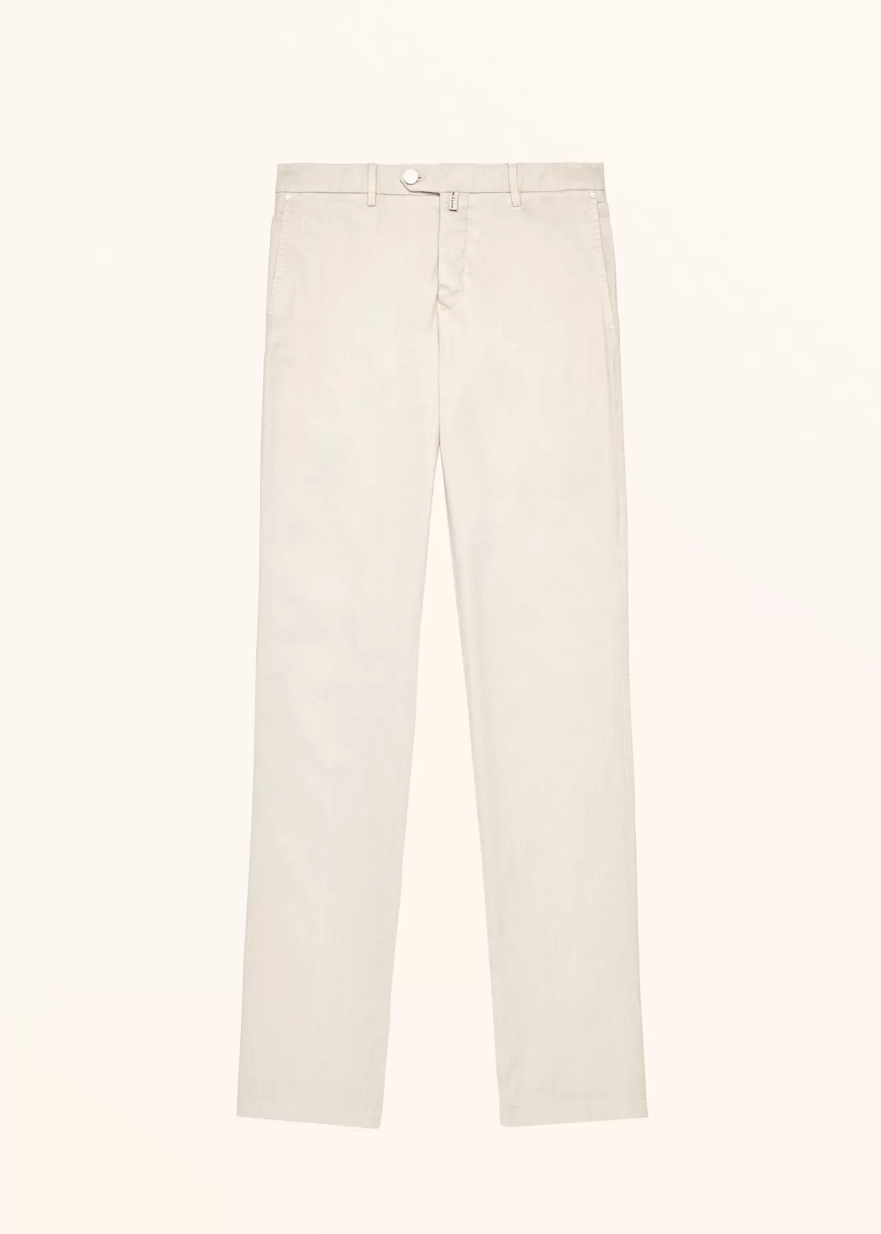 Fashion Kiton Trousers Linen Beige