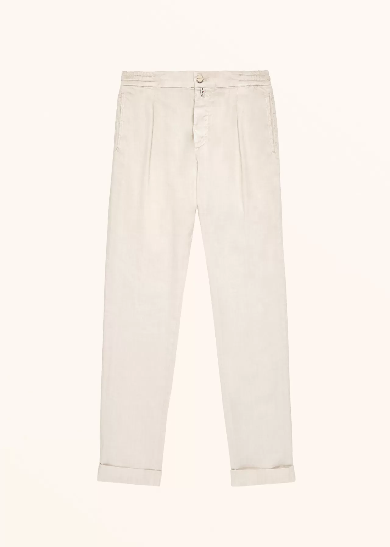 Best Sale Kiton Trousers Linen Beige