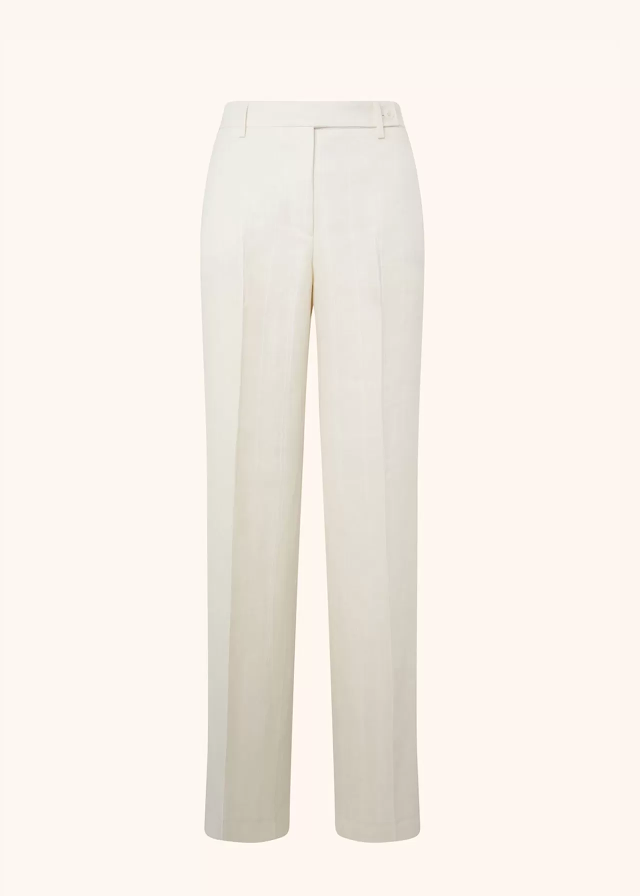 Cheap Kiton Trousers Linen White