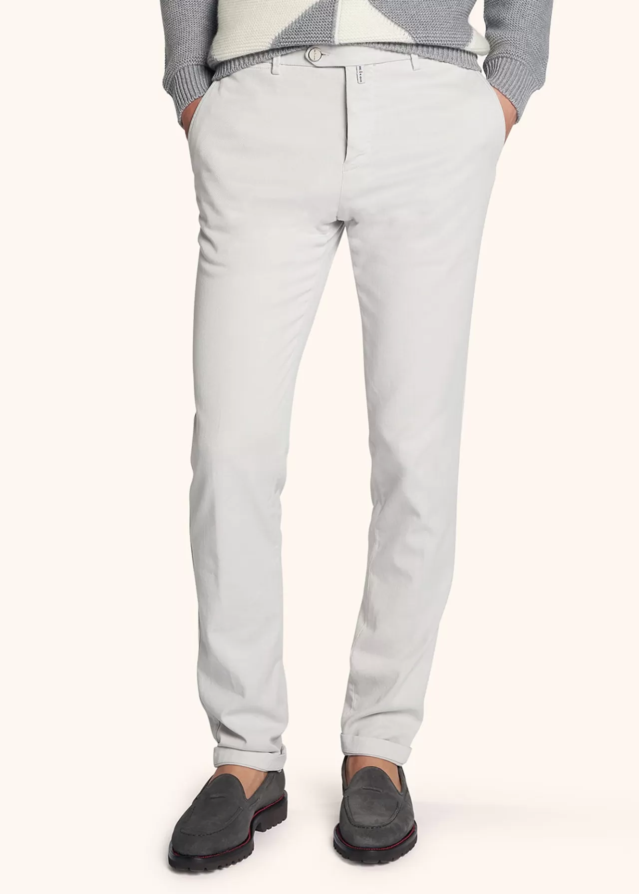 New Kiton Trousers Linen Ice