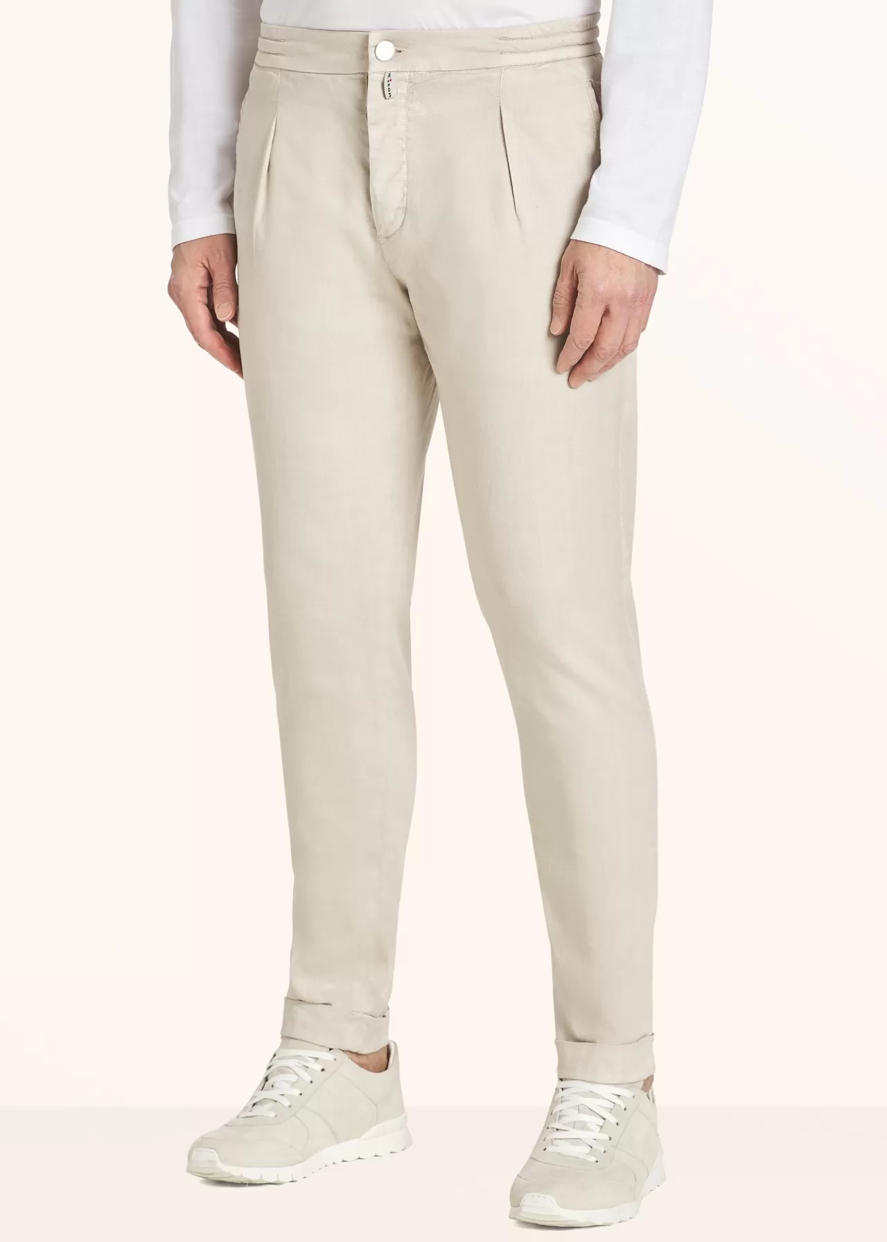 Best Sale Kiton Trousers Linen Beige