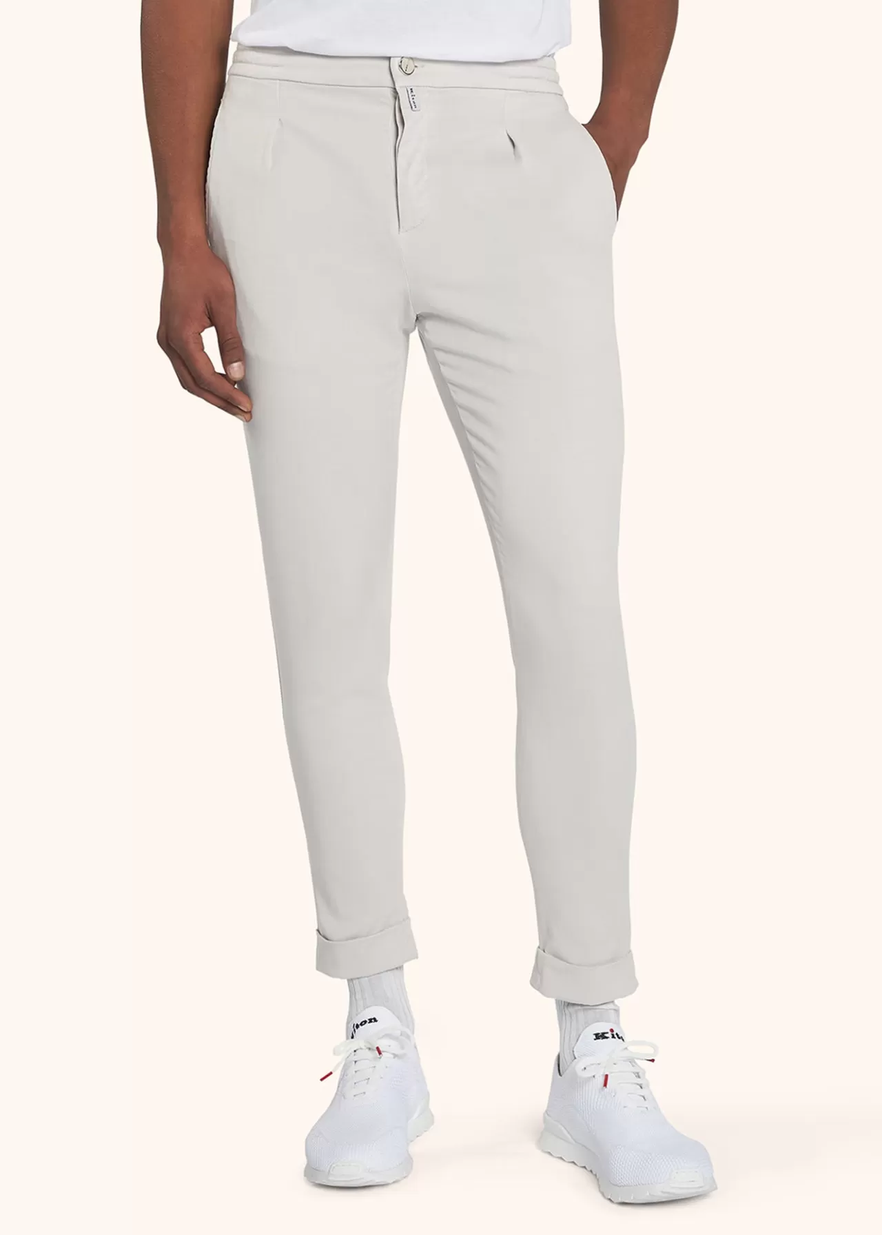 Fashion Kiton Trousers Lyocell Ice