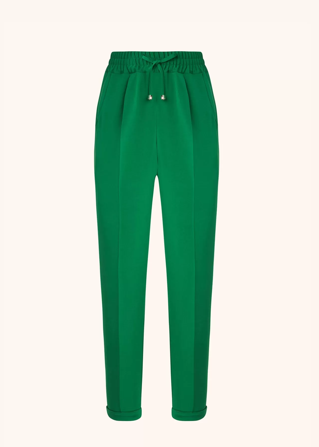 Cheap Kiton Trousers Silk Emerald Green