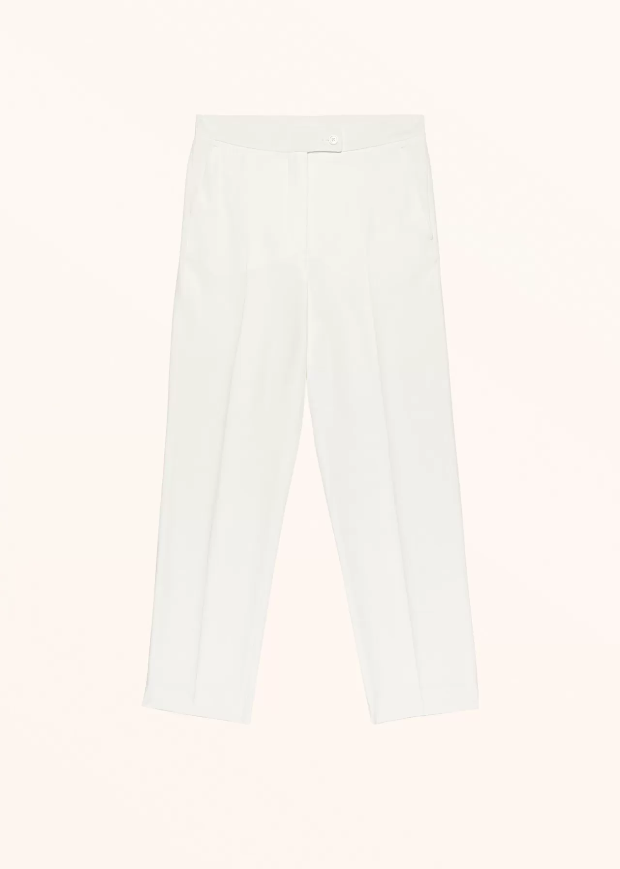 Online Kiton Trousers Silk White