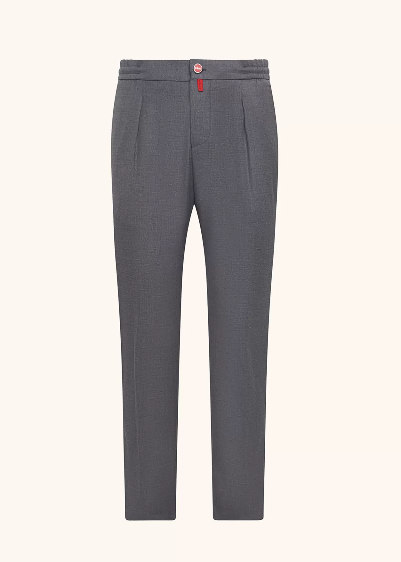 Discount Kiton Trousers Wool Medium Grey