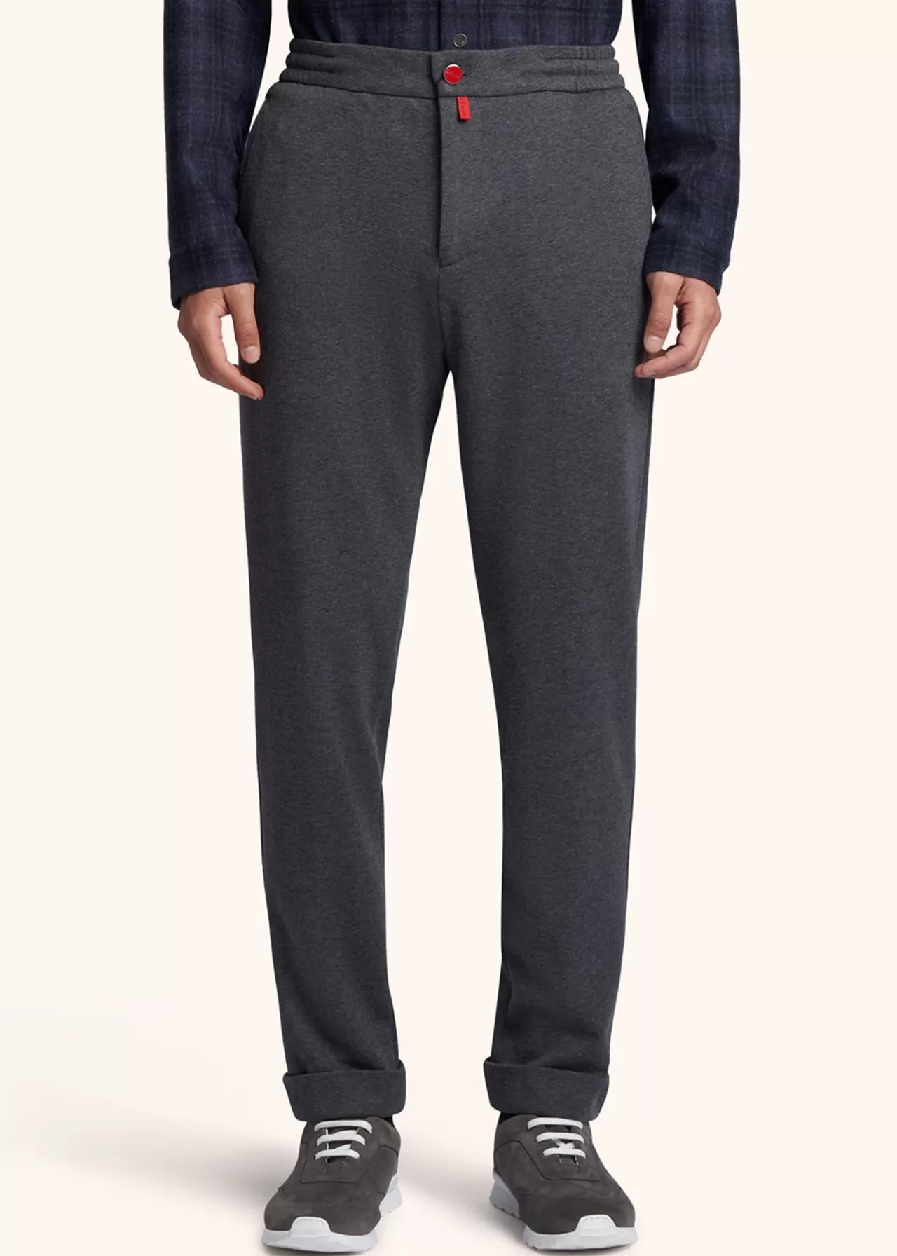 Best Sale Kiton Trousers Wool Medium Grey