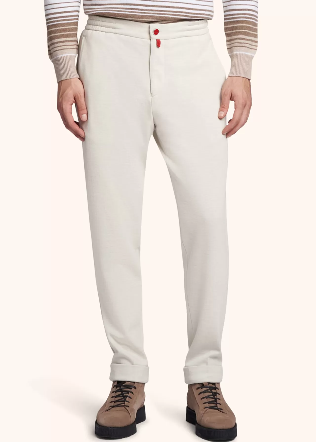 Flash Sale Kiton Trousers Wool Ivory