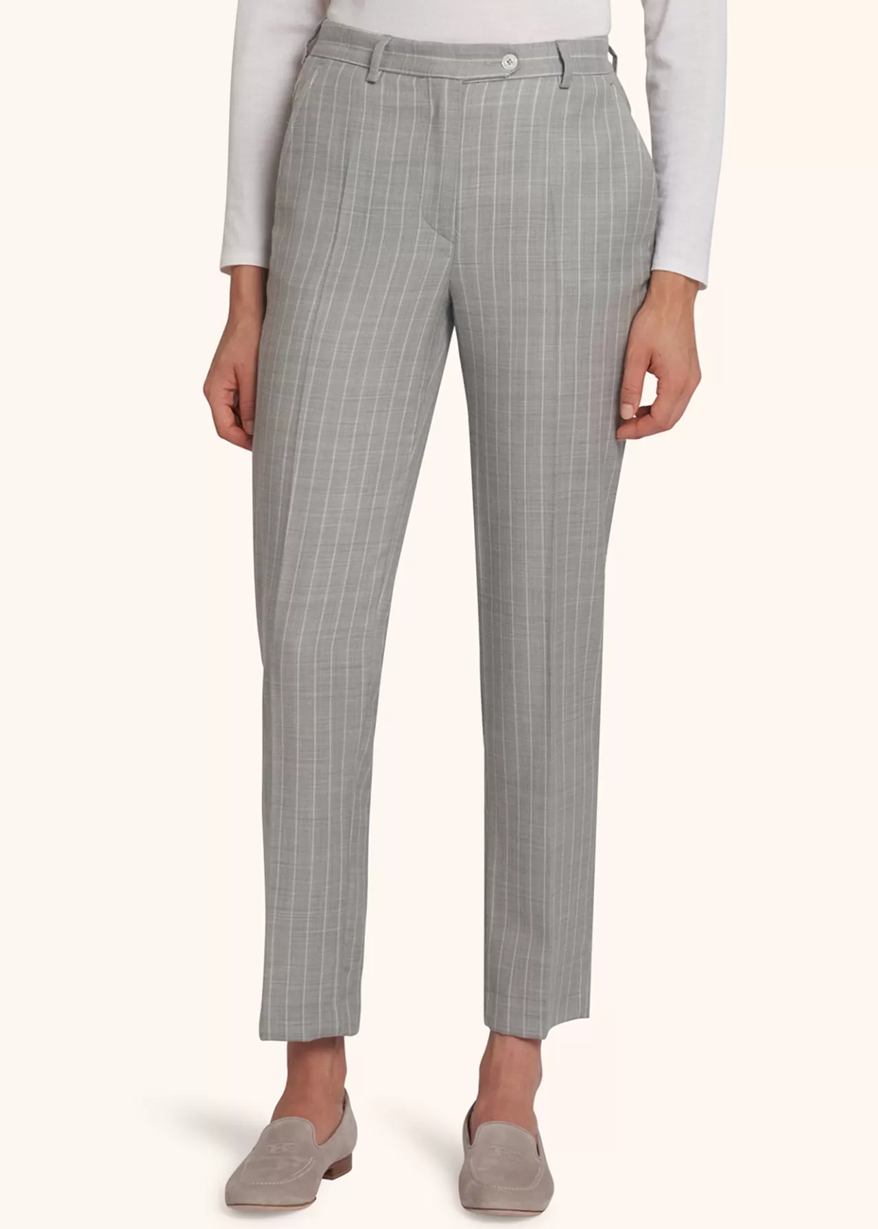 Online Kiton Trousers Wool Grey