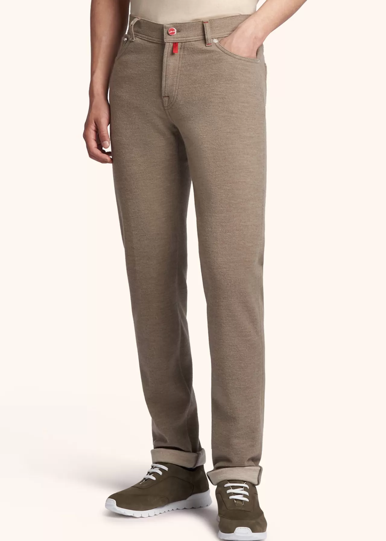 Clearance Kiton Trousers Wool Camel