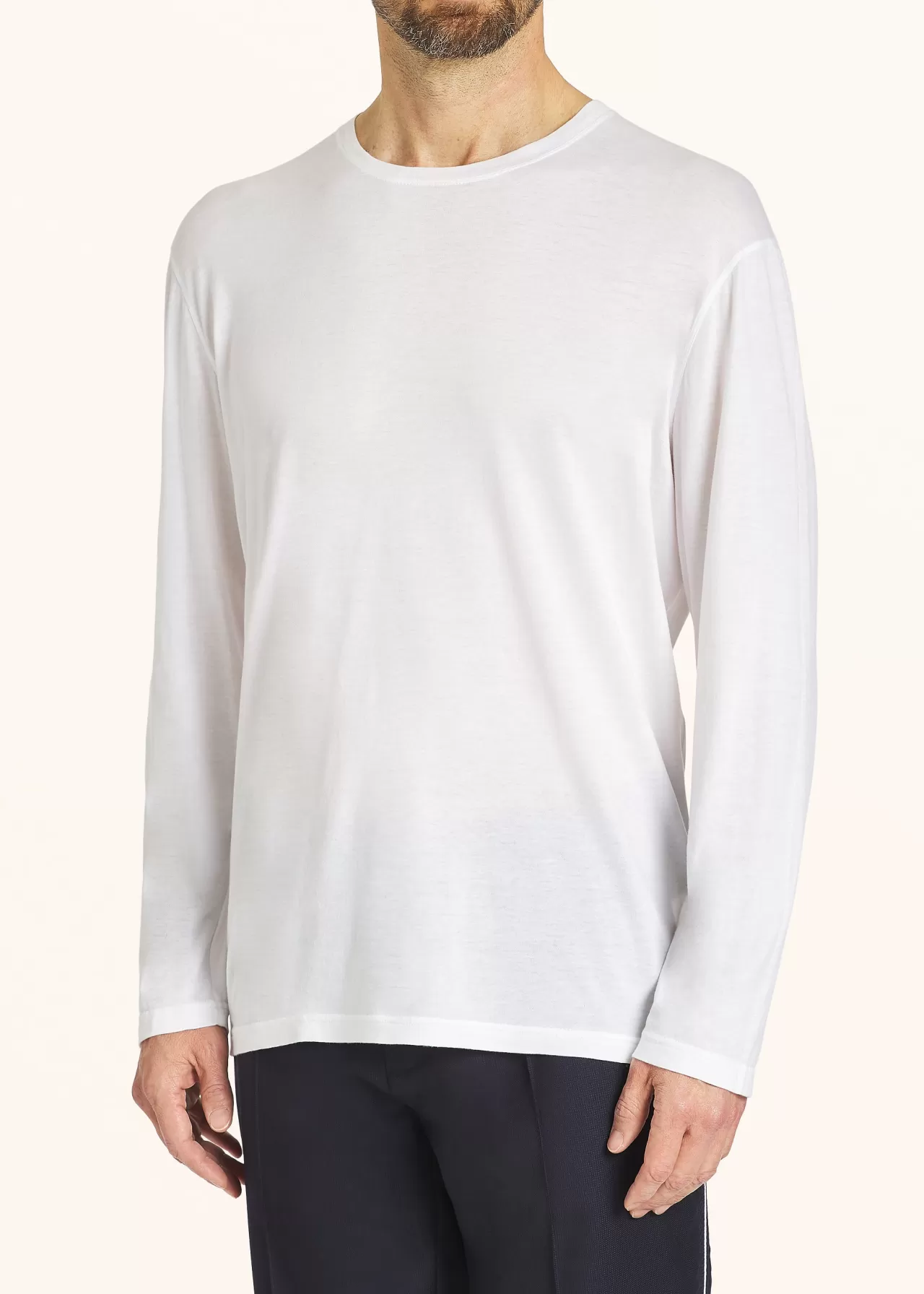 Fashion Kiton T-Shirt L/S Cotton