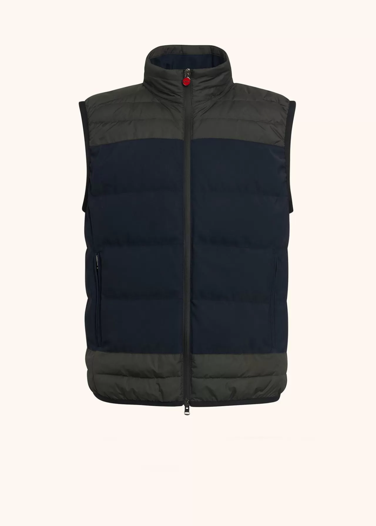 Fashion Kiton Vest Polyester Navy/Green