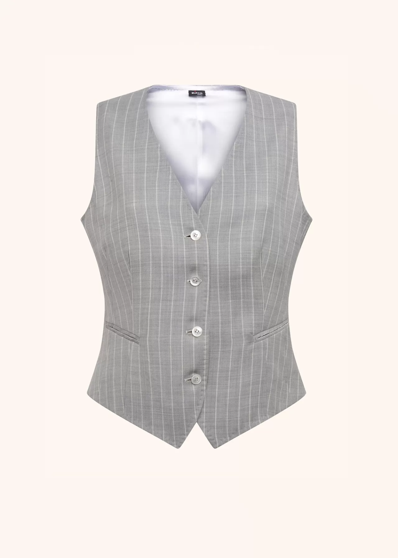 Fashion Kiton Vest Wool Grey